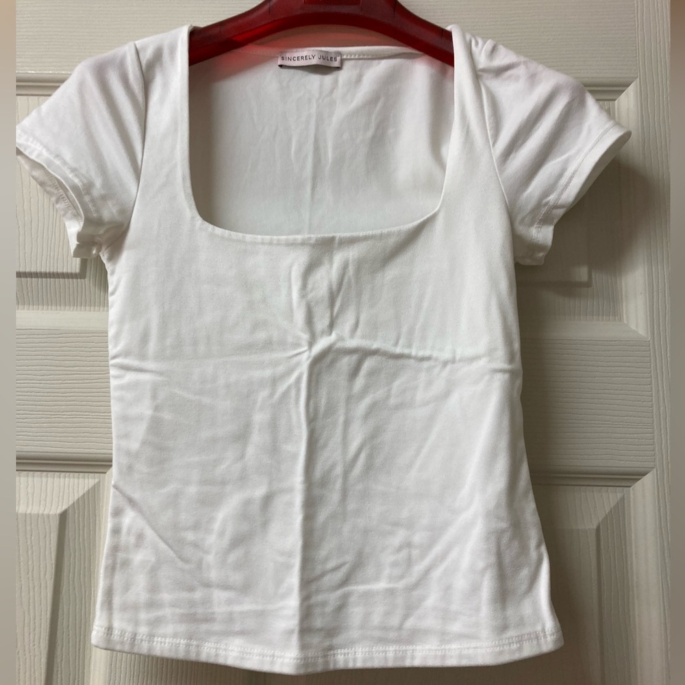Women’s Sincerely Jules cropped square neck top size XS